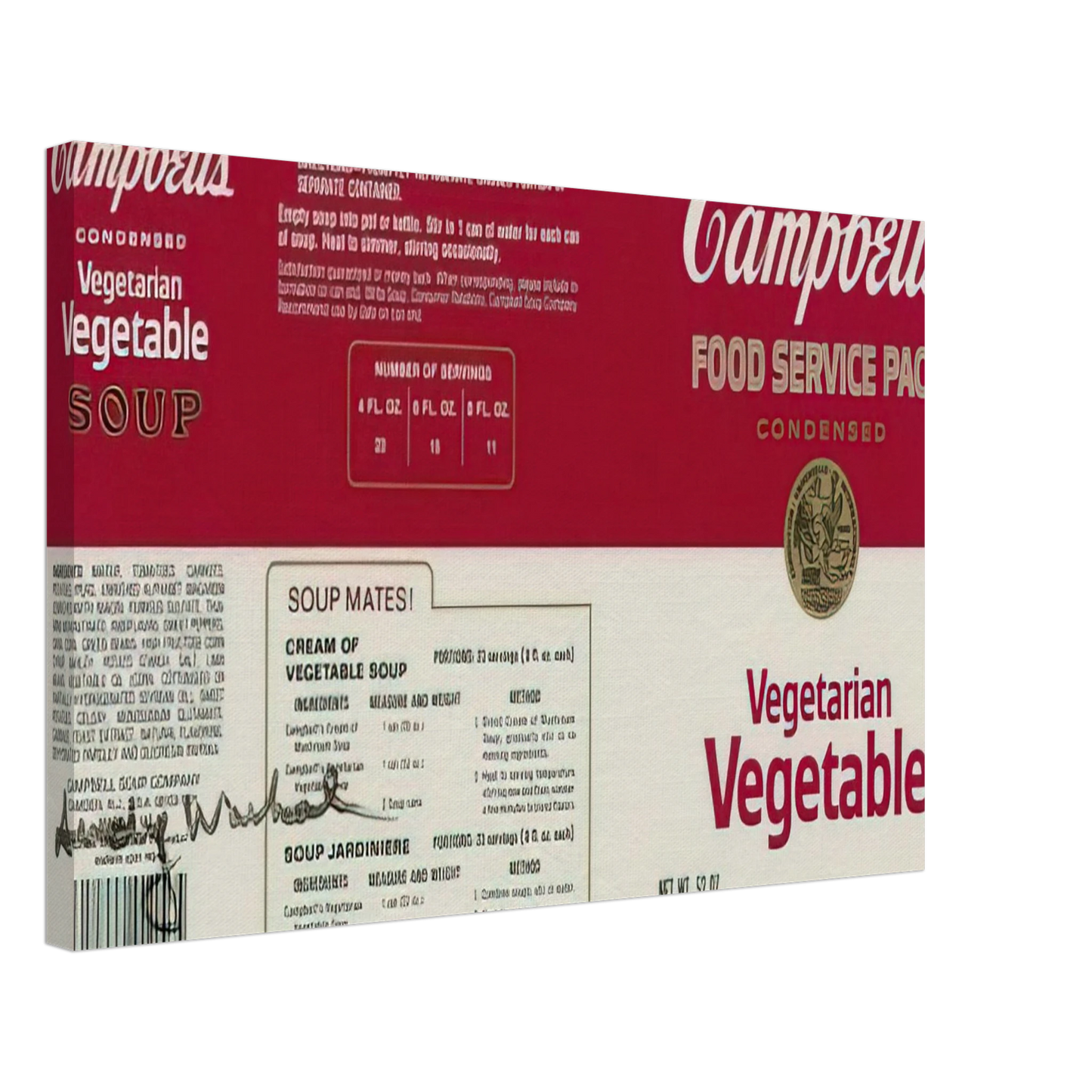 Andy Warhol - Campbell Soup Company Canvas - 70x100 cm / 28x40 inches-canvas