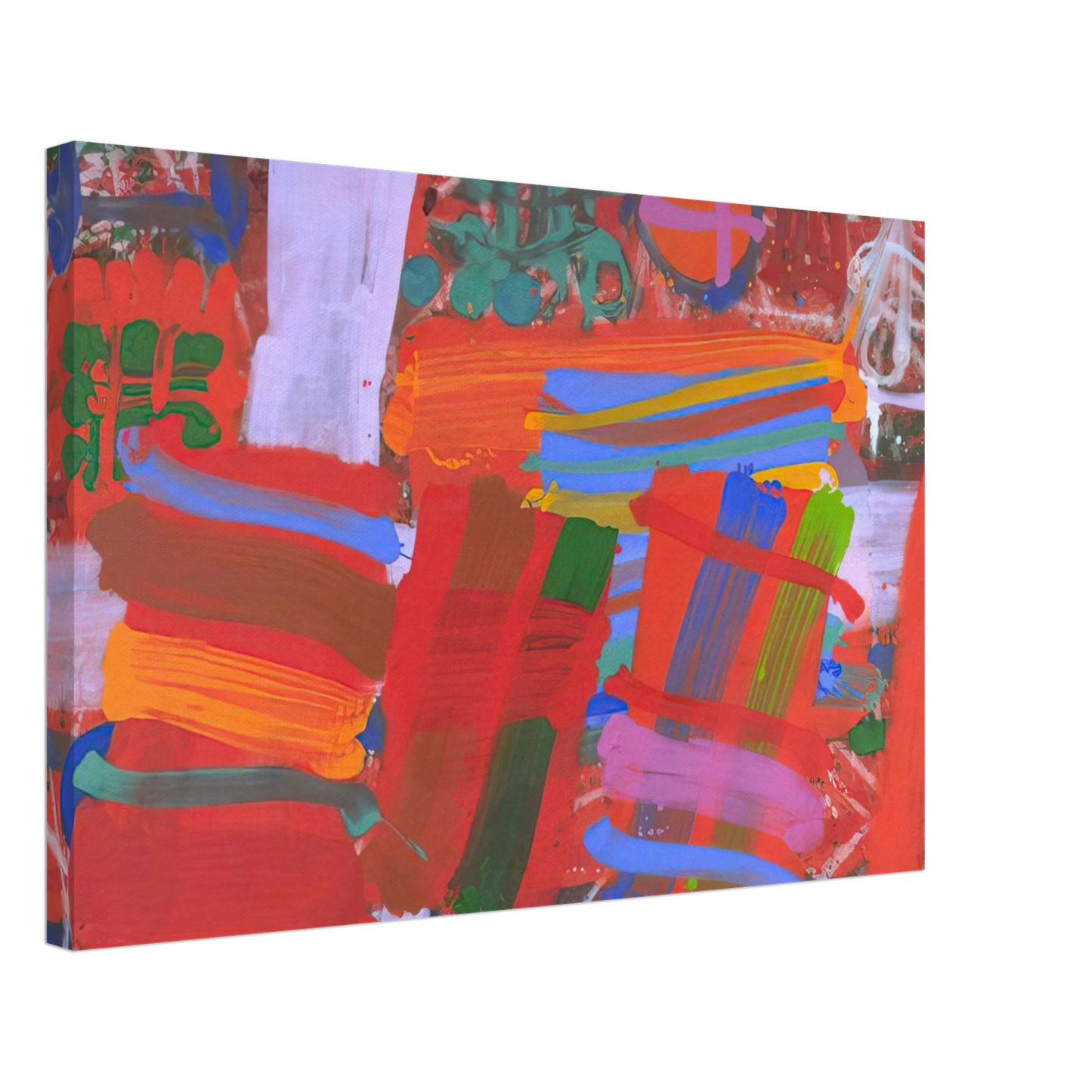 Albert Irvin - St. Germain - 1995 Canvas - 70x100 cm / 28x40 inches-canvas