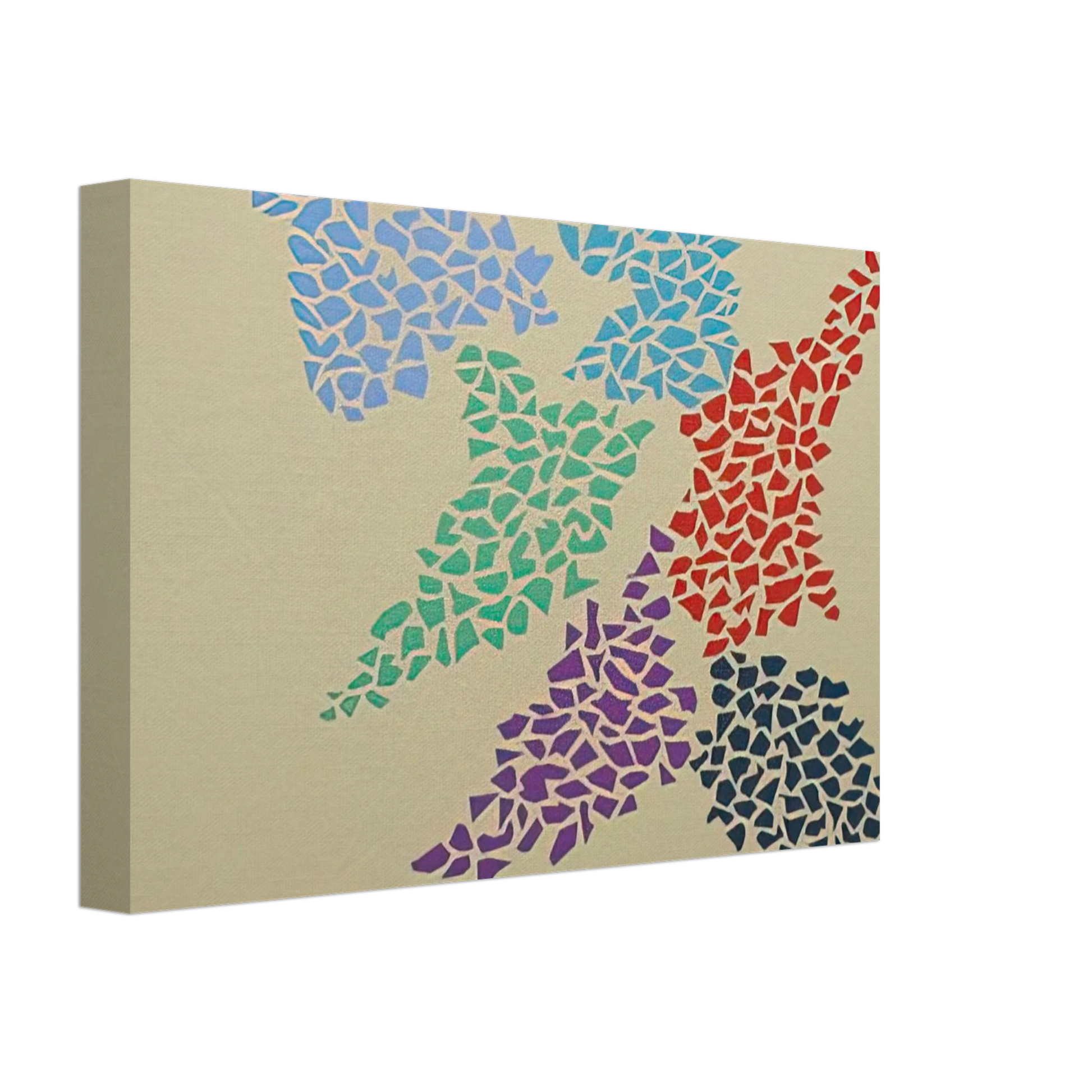 Robert Goodnough - Confetti Pattern - 1973 Canvas - 40x60 cm / 16x24 inches-canvas