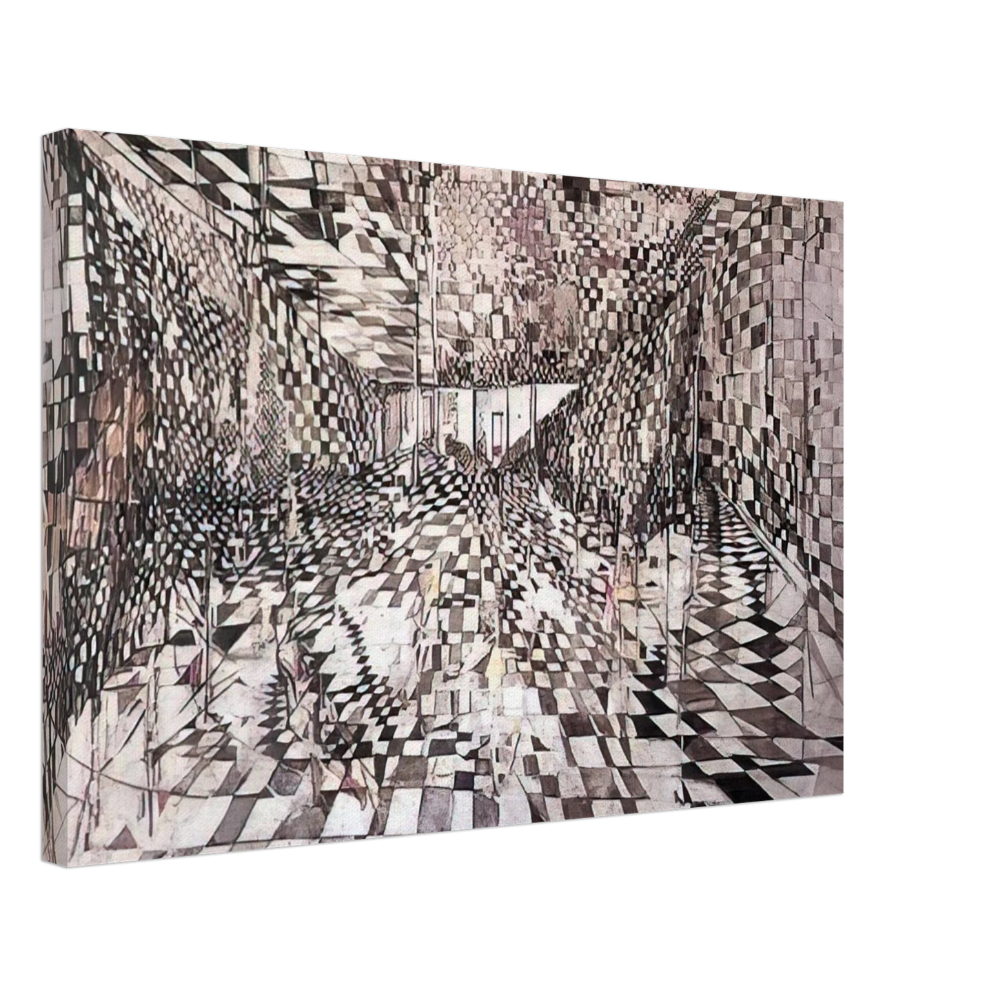 Maria Helena Vieira da Silva - Enigma - 1947 Canvas - 70x100 cm / 28x40 inches-canvas