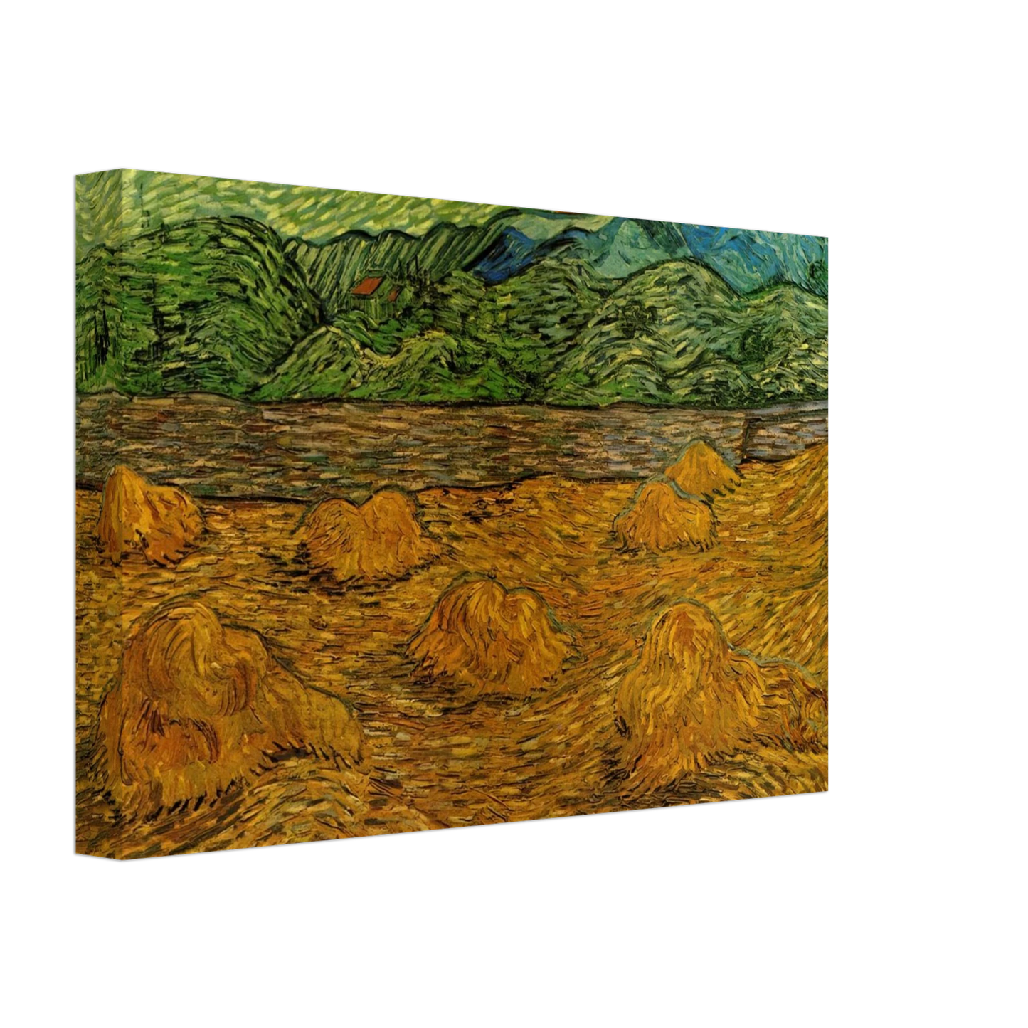 Vincent van Gogh - Evening Landscape with Rising Moon Canvas - 70x100 cm / 28x40 inches-canvas