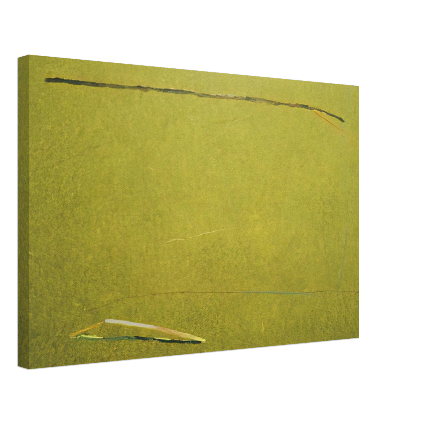 Ronnie Landfield - Green Mountain Man - 1975 Canvas - 40x60 cm / 16x24 inches-canvas