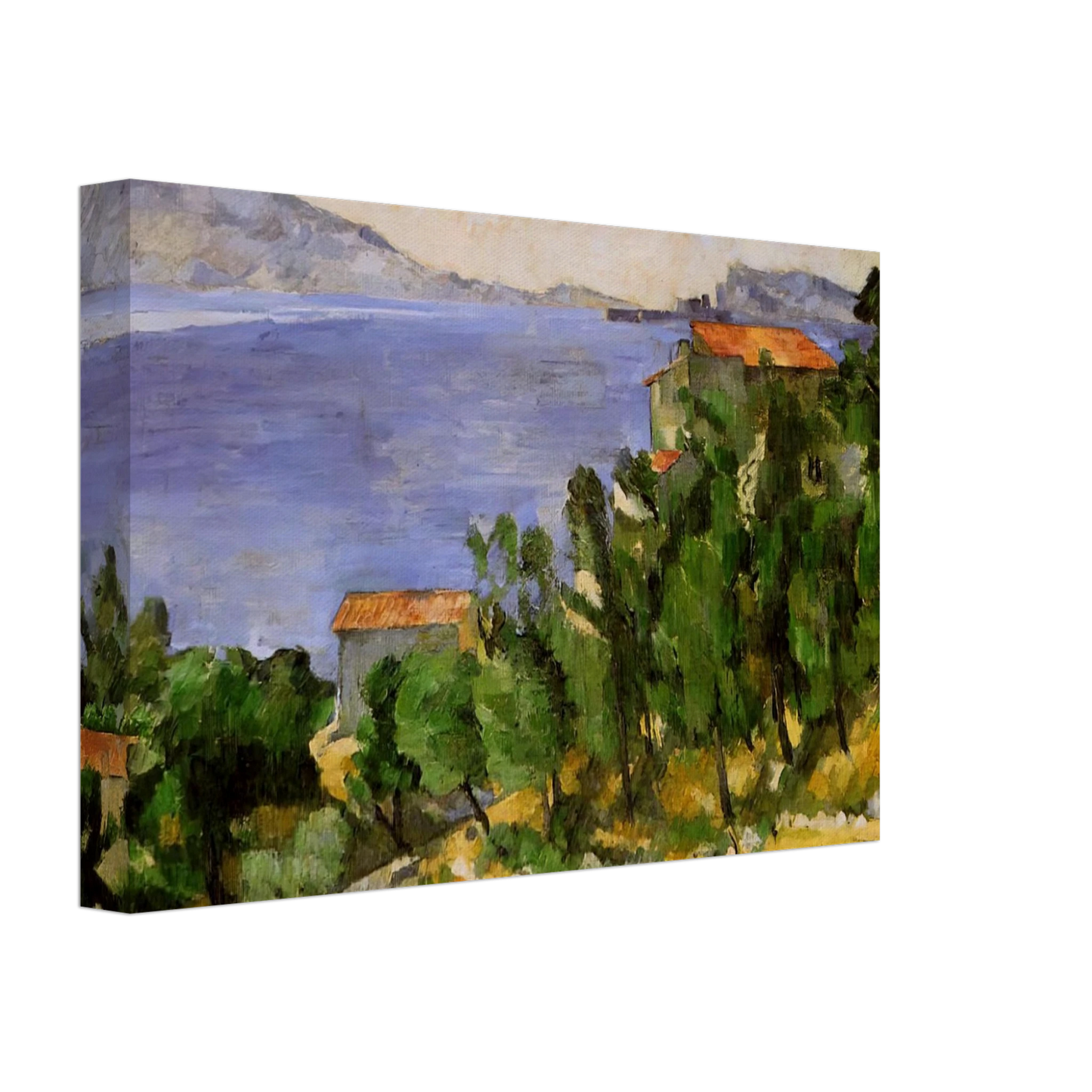 Paul Cezanne - The Bay of L'Estaque from the East Canvas - 70x100 cm / 28x40 inches-canvas