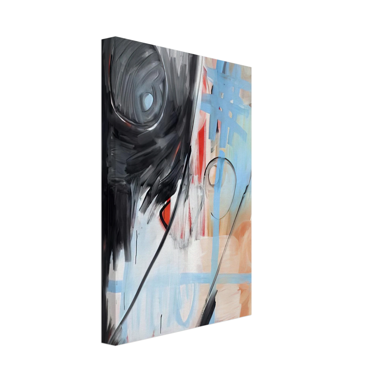 Michel Majerus - MoM Block Nr. 6 - 1999 Canvas - 70x100 cm / 28x40 inches-canvas