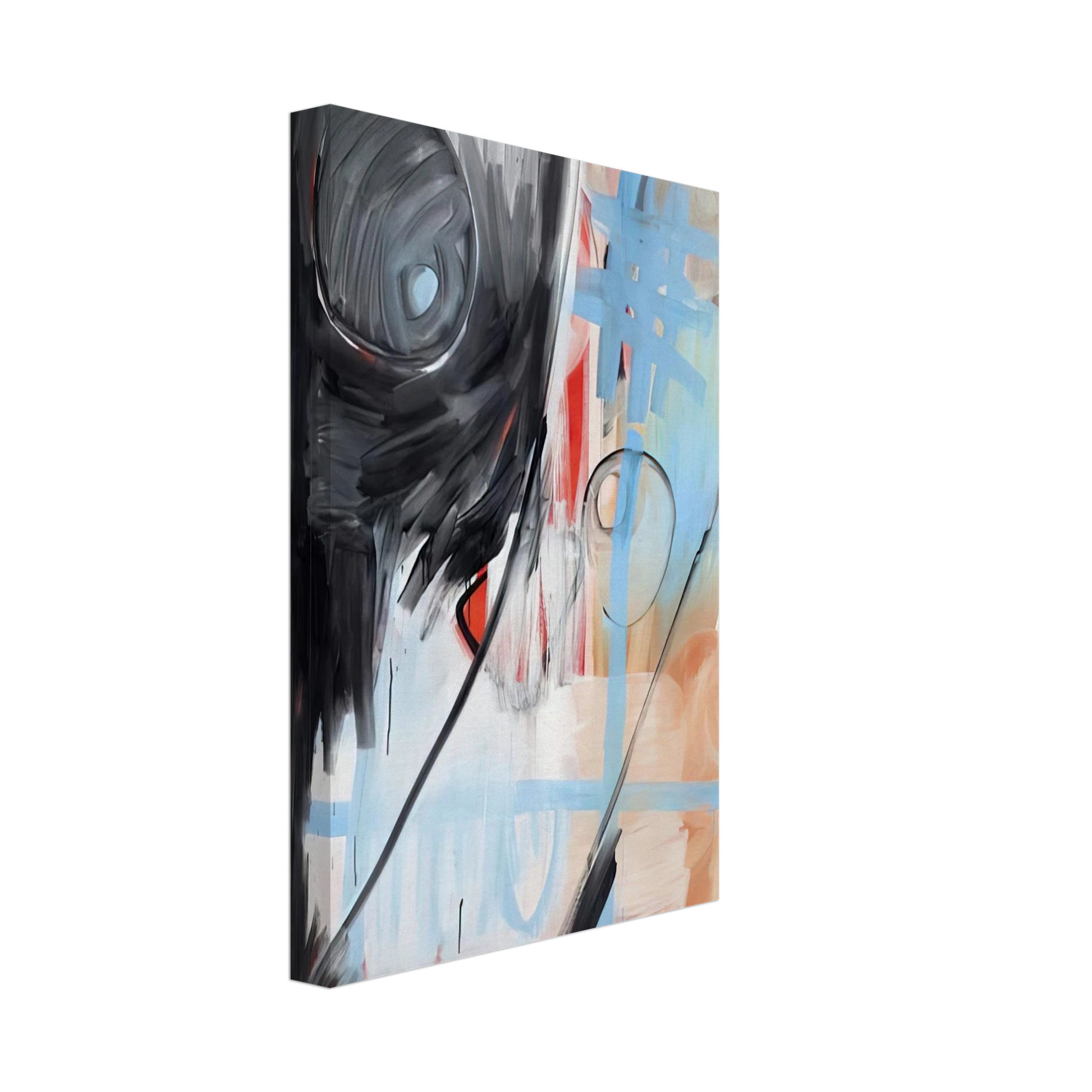 Michel Majerus - MoM Block Nr. 6 - 1999 Canvas - 70x100 cm / 28x40 inches-canvas