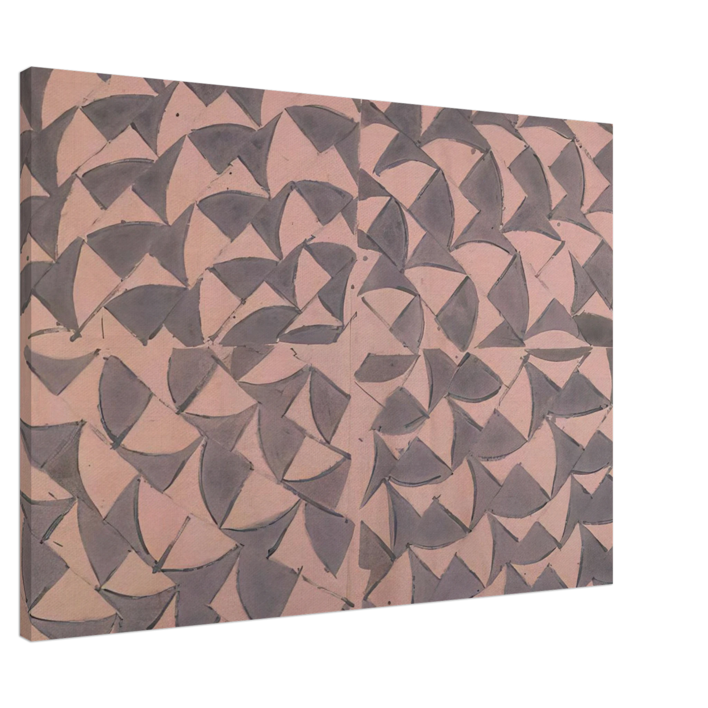 Carla Accardi - Rosa grigio grande - 1973 Canvas - 20x30 cm / 8x12 inches-canvas