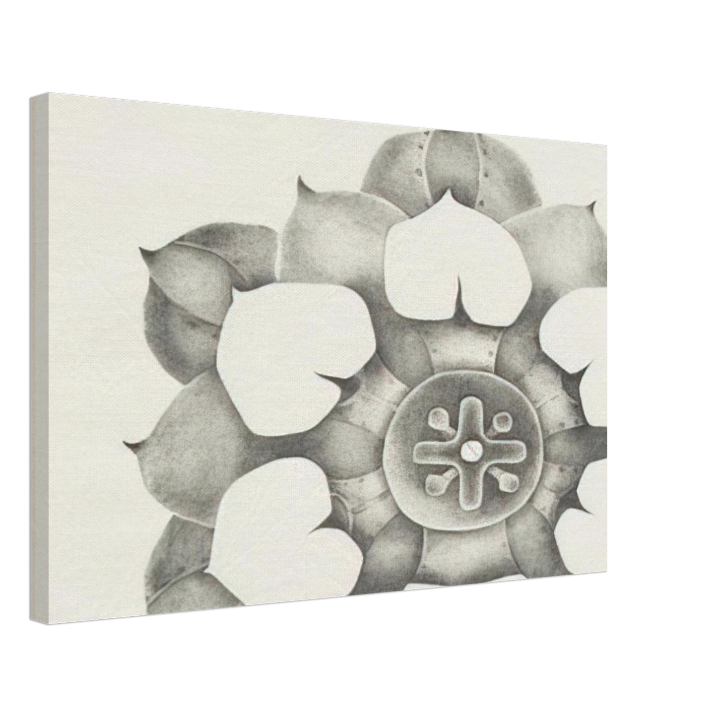 Lee Bontecou - TENTH STONE 1968 Canvas - 40x60 cm / 16x24 inches-canvas