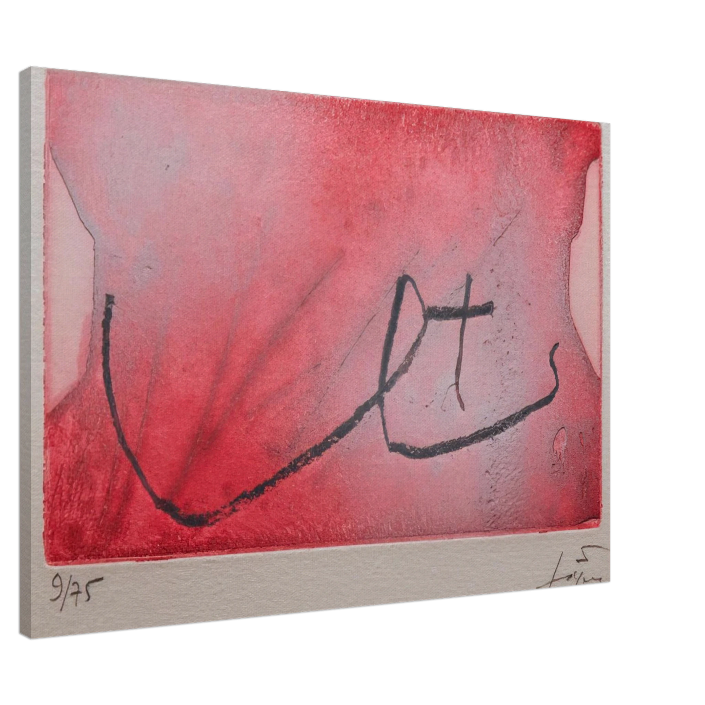 Antoni Tapies - SEINS 1984 Canvas - 20x30 cm / 8x12 inches-canvas