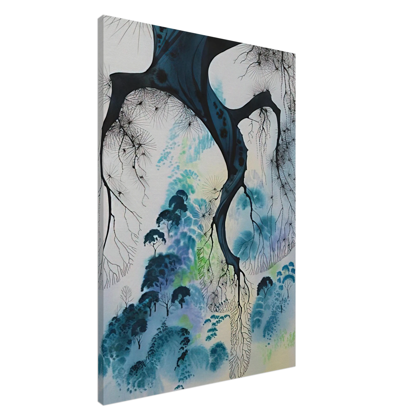 Eyvind Earle - Coastline Canvas - 20x30 cm / 8x12 inches-canvas