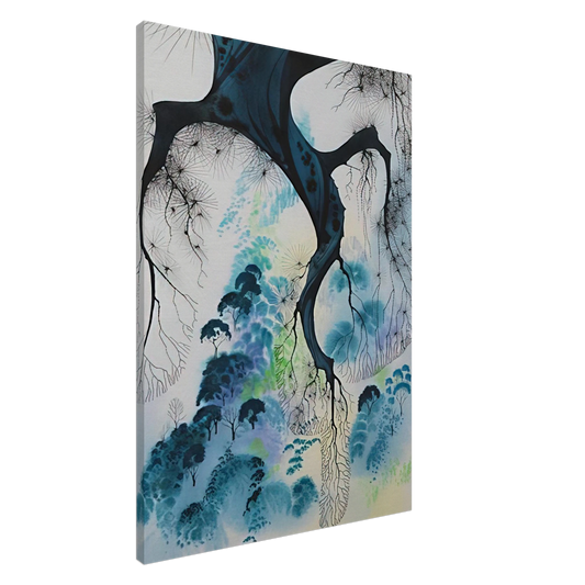 Eyvind Earle - Coastline Canvas - 20x30 cm / 8x12 inches-canvas