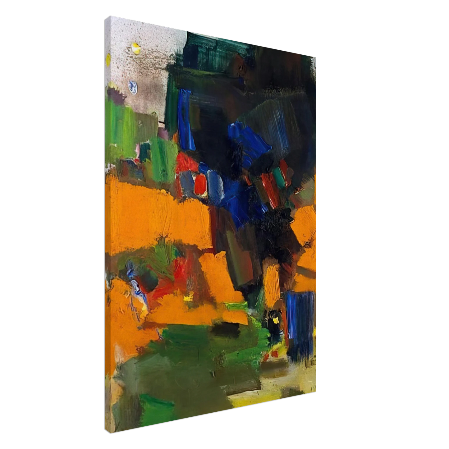 Hans Hofmann - Deep Within the Ravine Canvas - 20x30 cm / 8x12 inches-canvas