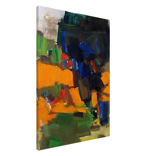 Hans Hofmann - Deep Within the Ravine Canvas - 20x30 cm / 8x12 inches-canvas