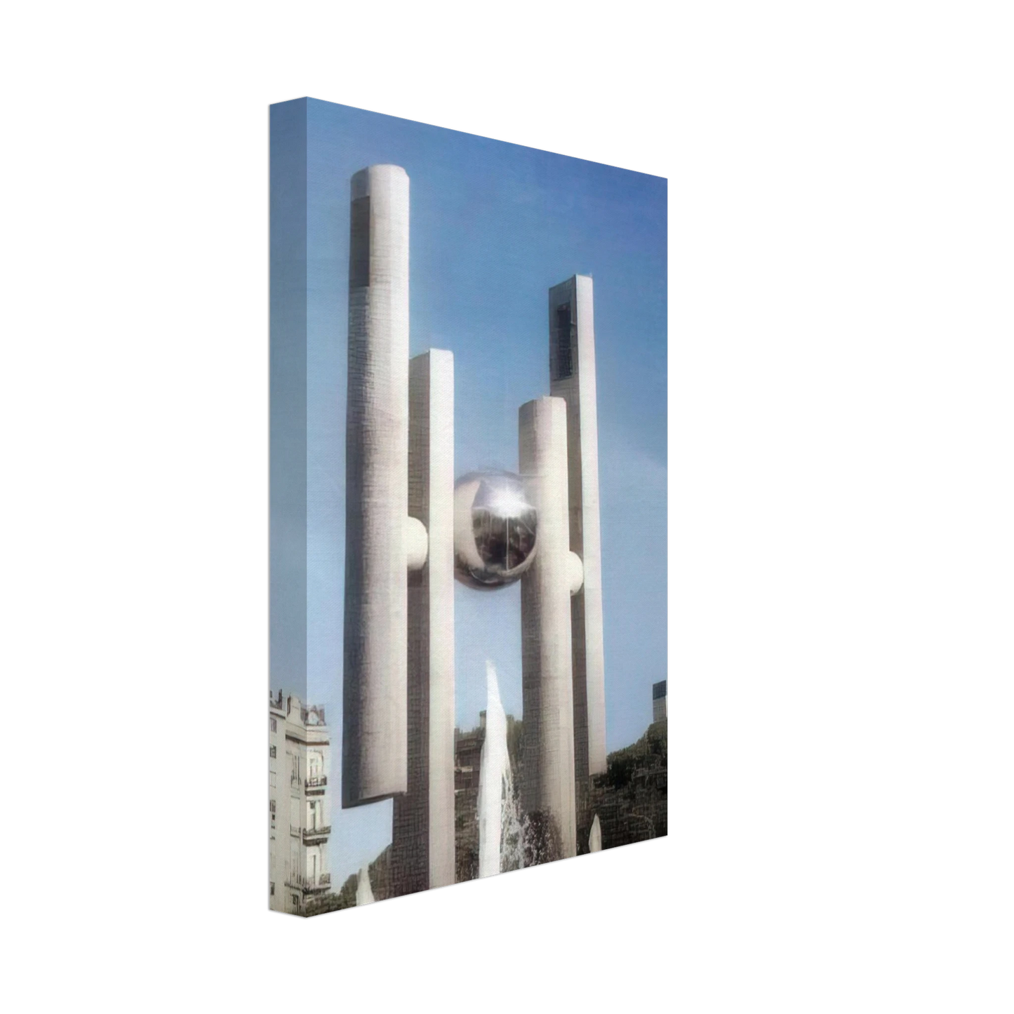 Gyula Kosice - Homage to Democracy - 2000 Canvas - 40x60 cm / 16x24 inches-canvas