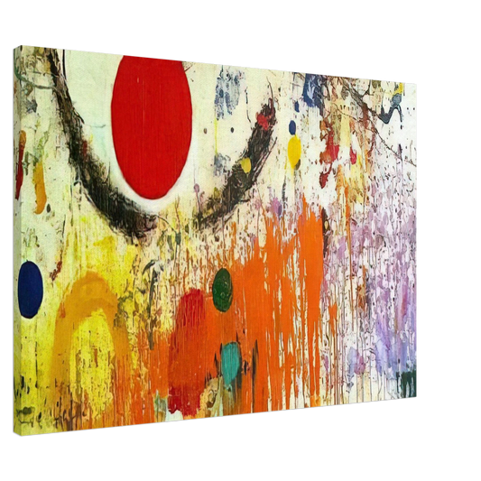 Taro Yamamoto - UNTITLED 1972 Canvas - 20x30 cm / 8x12 inches-canvas