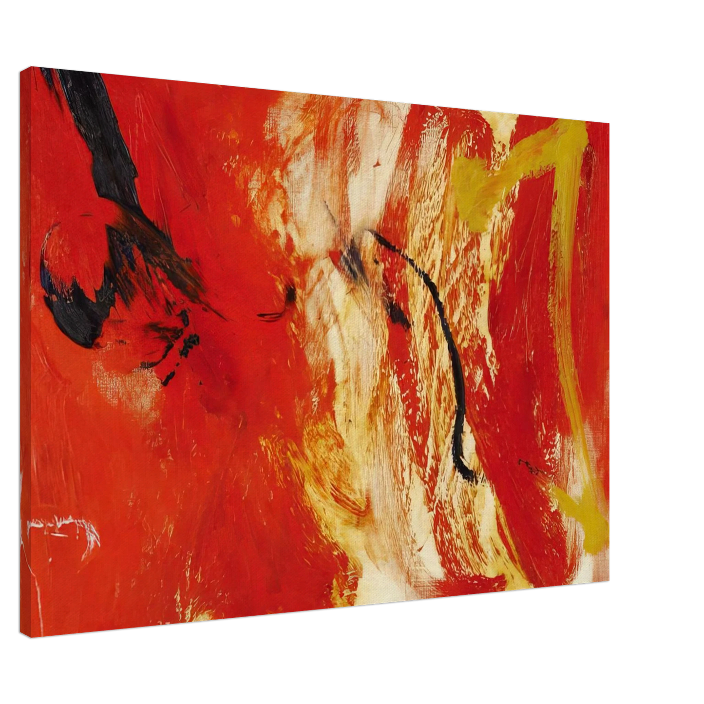 Jiro Yoshihara - Untitled - 1960 Canvas - 20x30 cm / 8x12 inches-canvas