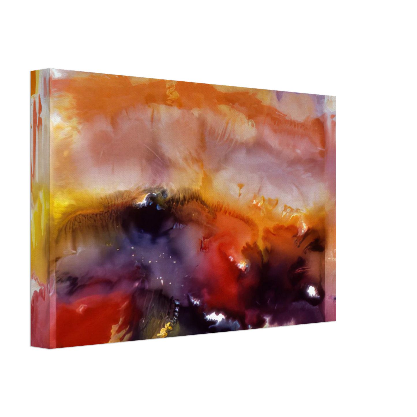 Ronnie Landfield - Butterfly Of Winter - 1985 Canvas - 70x100 cm / 28x40 inches-canvas