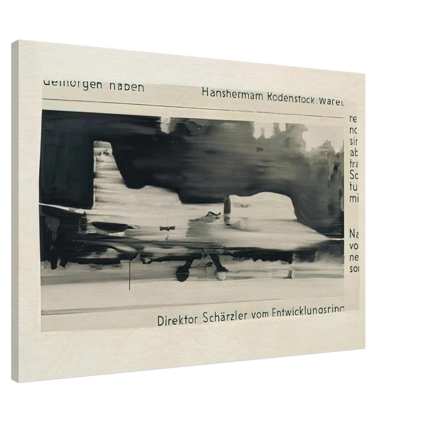 Gerhard Richter - SCHARZLER 1964 Canvas - 20x30 cm / 8x12 inches-canvas