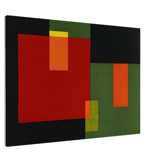 Johannes Itten - Untitled - 1966 Canvas - 20x30 cm / 8x12 inches-canvas