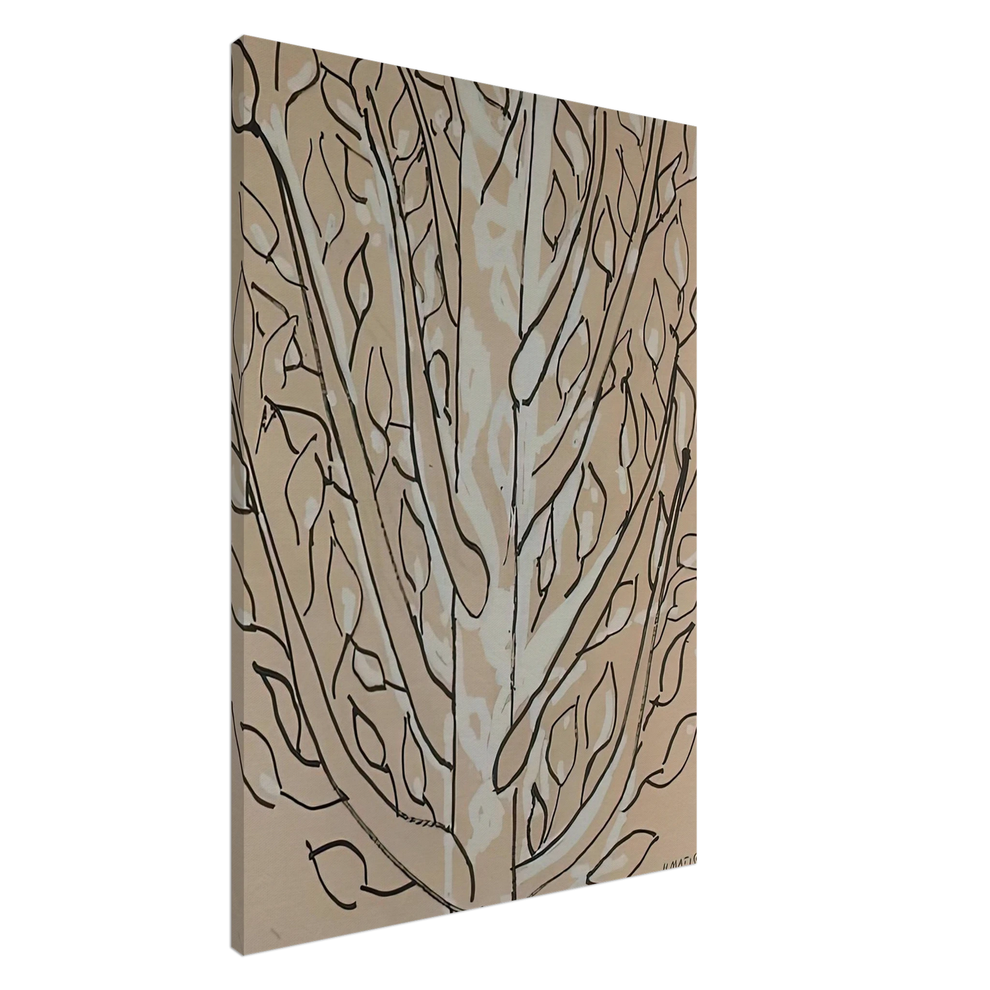 Henri Matisse - THE TREE 1951 Canvas - 20x30 cm / 8x12 inches-canvas