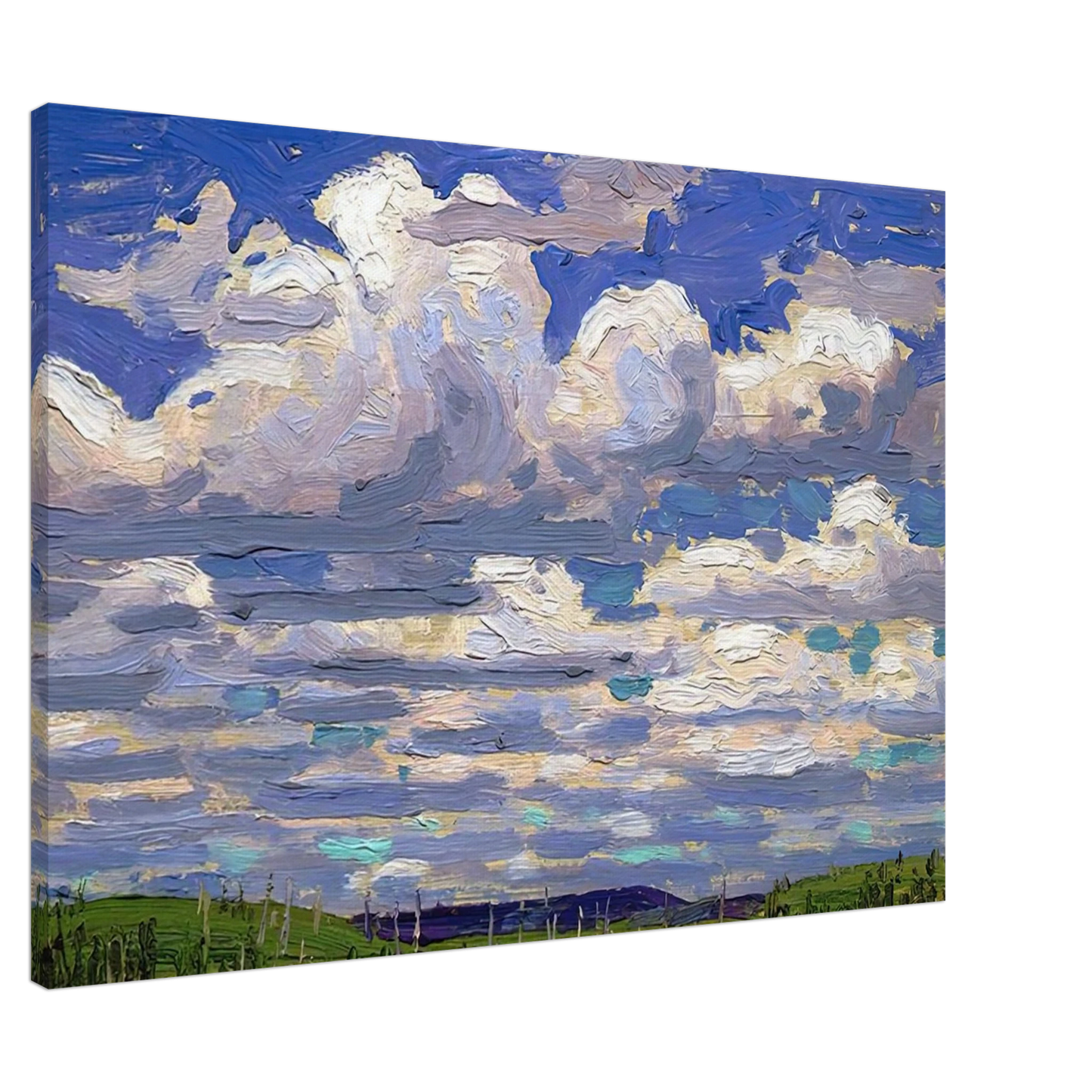Tom Thomson - SUMMER DAY 1915 Canvas - 20x30 cm / 8x12 inches-canvas