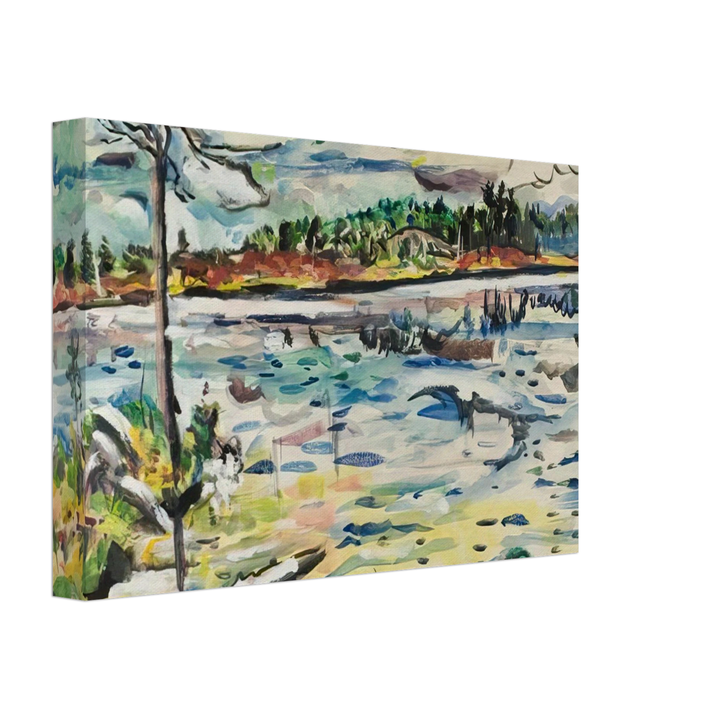 Ivan Albright - MICHIGAN SUMMER DAYS Canvas - 70x100 cm / 28x40 inches-canvas