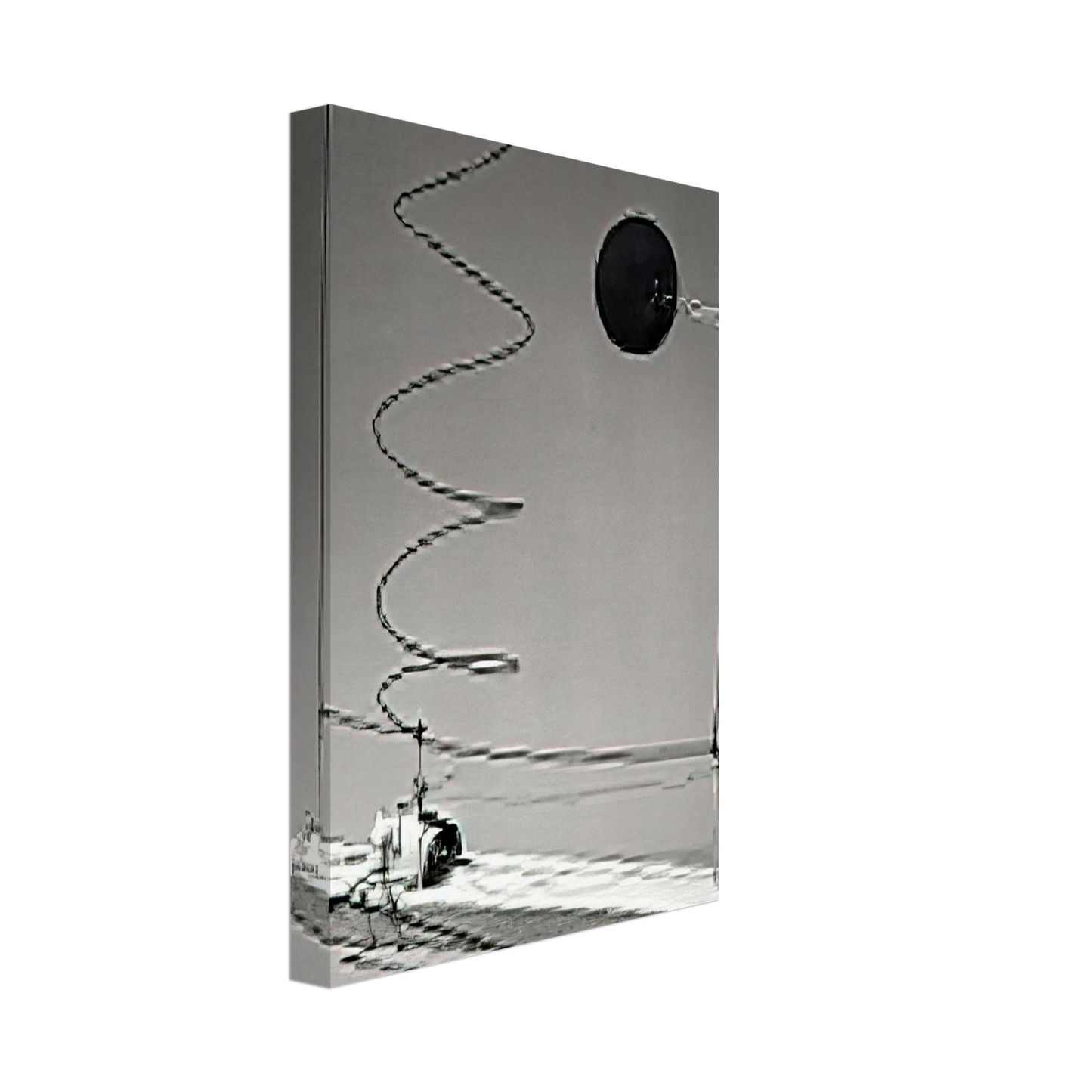 Alexander Calder - CRANK DRIVEN MOBILE 1932 Canvas - 70x100 cm / 28x40 inches-canvas