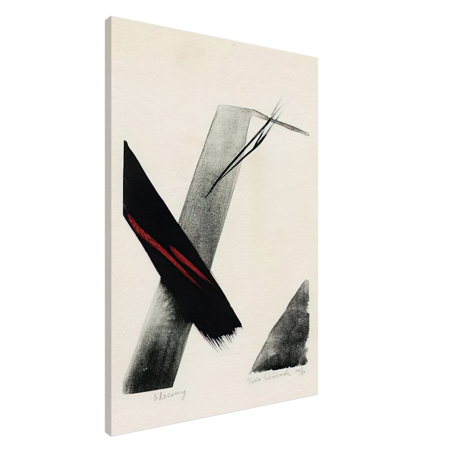 Toko Shinoda - Blessing - 1983 Canvas - 20x30 cm / 8x12 inches-canvas