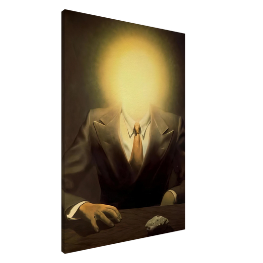 Rene Magritte - THE PLEASURE PRINCIPLE PORTRAIT OF EDWARD JAMES 1937 Canvas - 20x30 cm / 8x12 inches-canvas