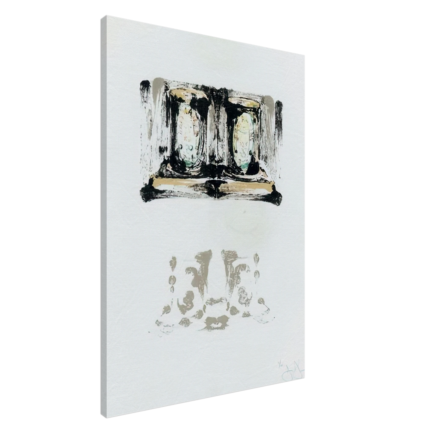 Jasper Johns - ALE CANS ULAE 152 Canvas - 20x30 cm / 8x12 inches-canvas