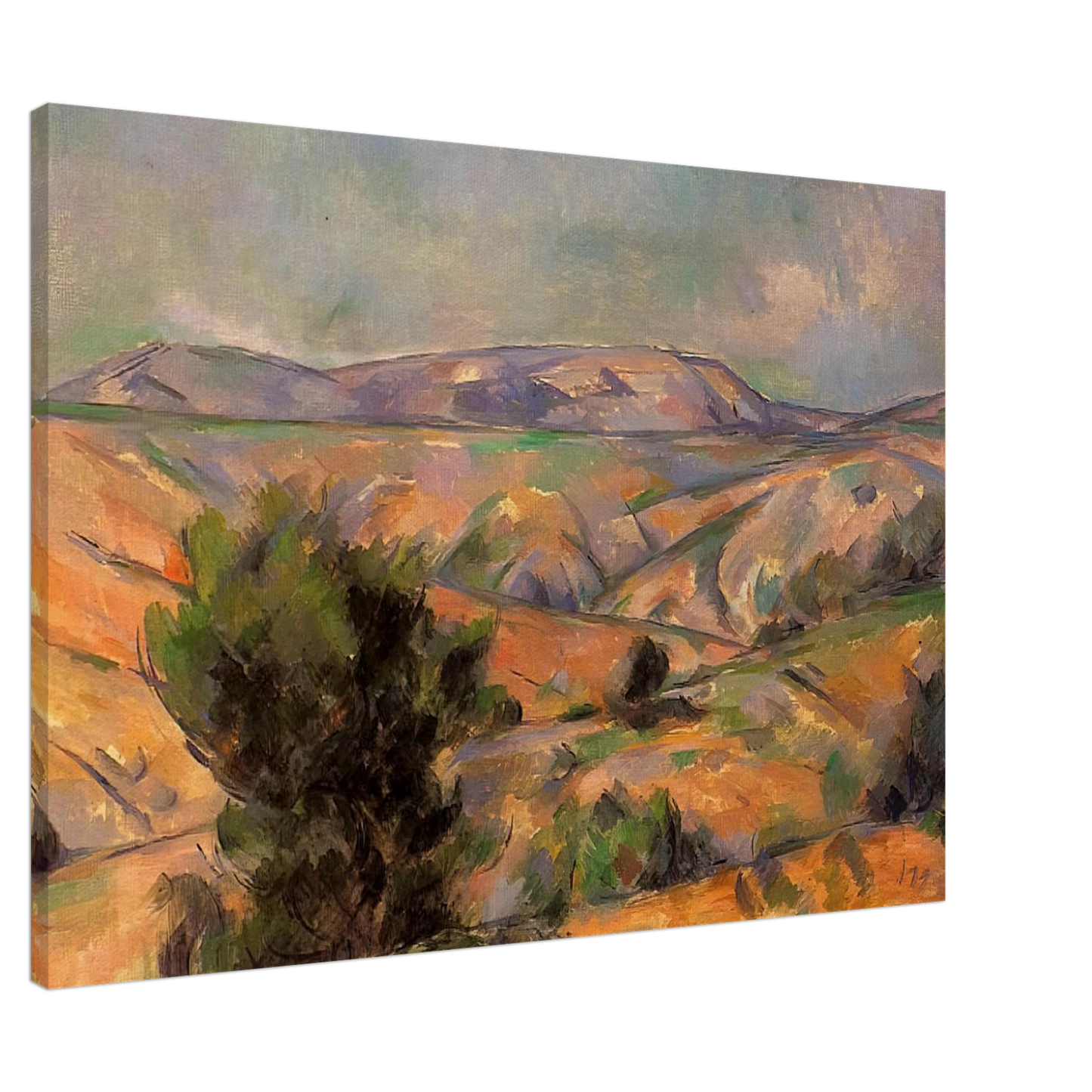 Paul Cezanne - Mount Sainte-Victoire Seen from Gardanne Canvas - 20x30 cm / 8x12 inches-canvas
