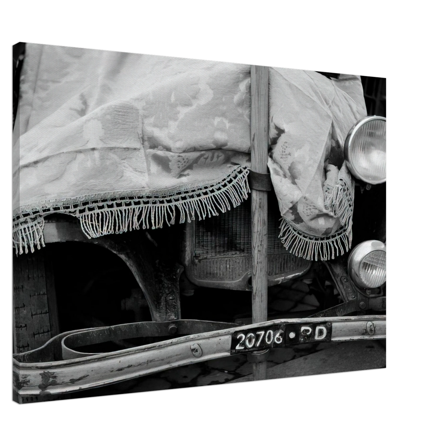 Robert Rauschenberg - ROME FLEA MARKET V 1952 Canvas - 20x30 cm / 8x12 inches-canvas