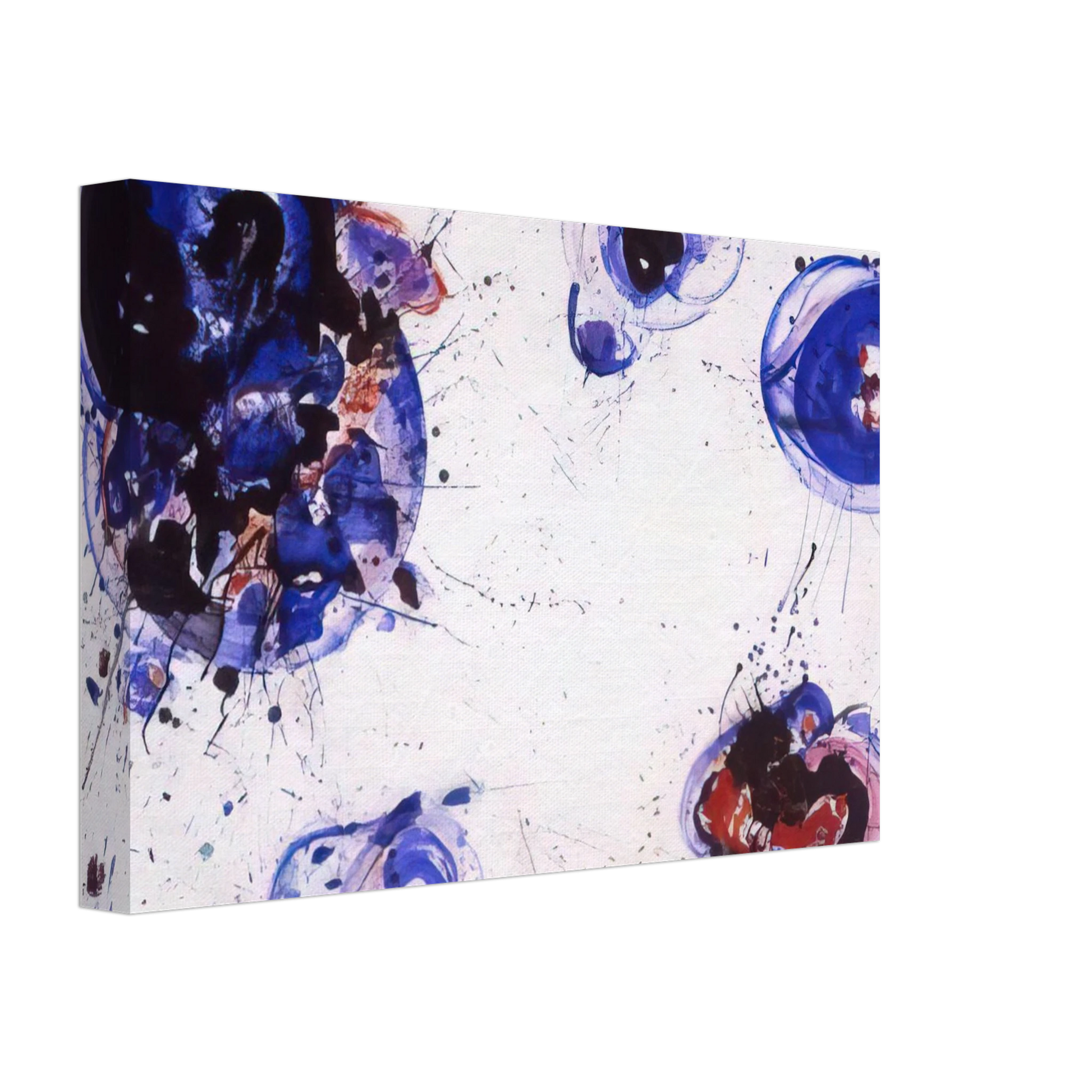 Sam Francis - Blue and Red Balls Canvas - 70x100 cm / 28x40 inches-canvas