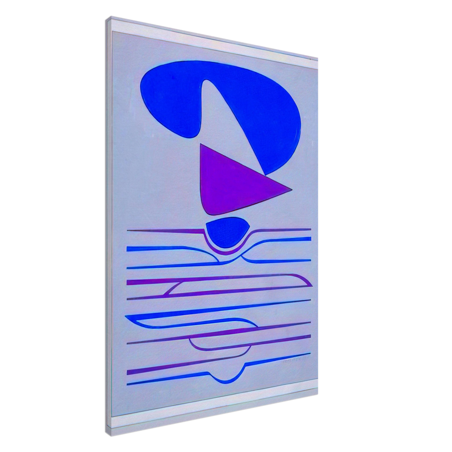 Victor Vasarely - Kateau - 1953 Canvas - 20x30 cm / 8x12 inches-canvas