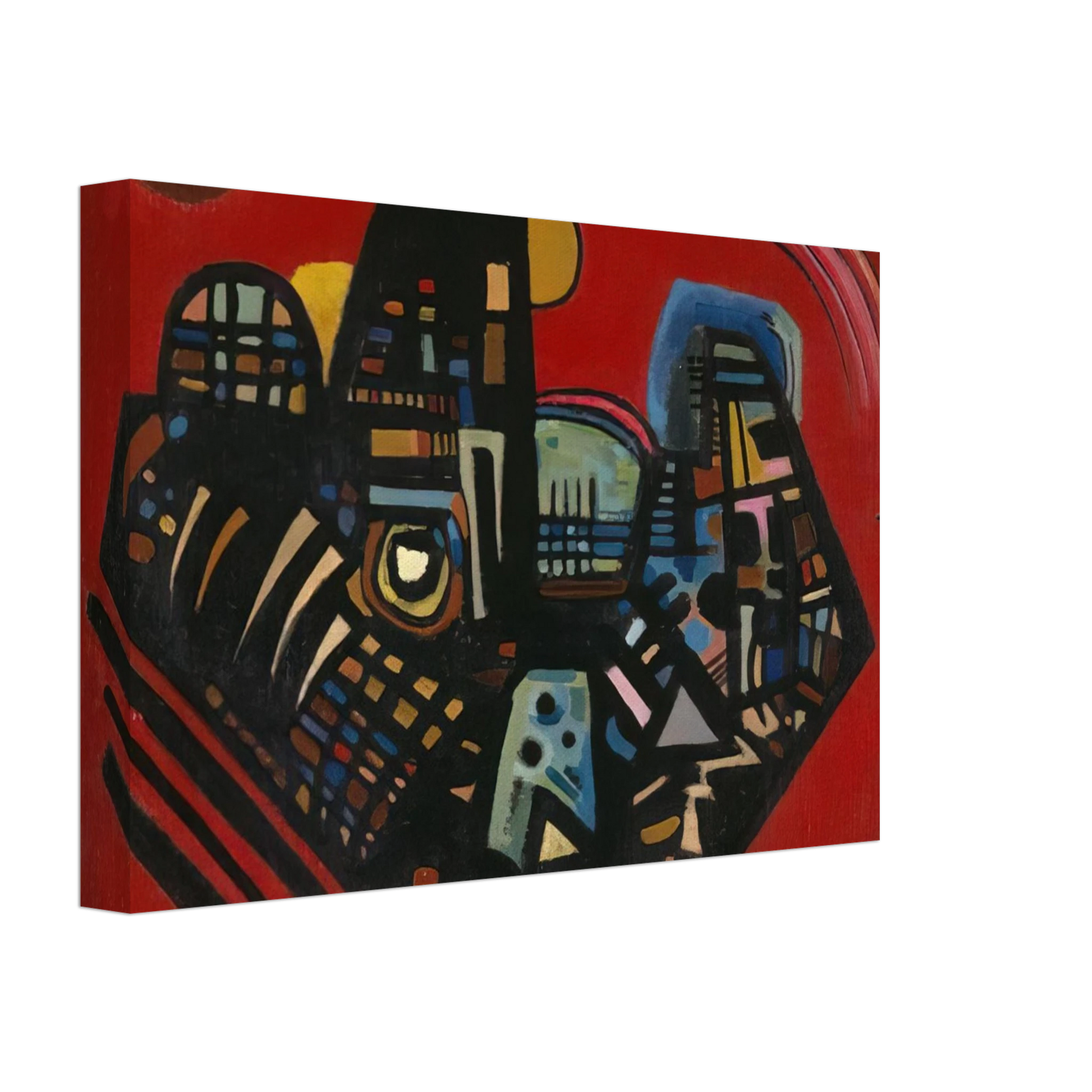 Wassily Kandinsky - BLACK RED 1928 Canvas - 40x60 cm / 16x24 inches-canvas