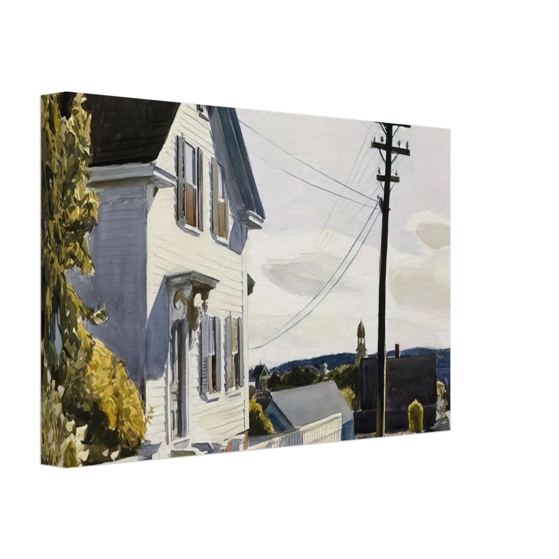 Edward Hopper - Adam s House Canvas - 40x60 cm / 16x24 inches-canvas