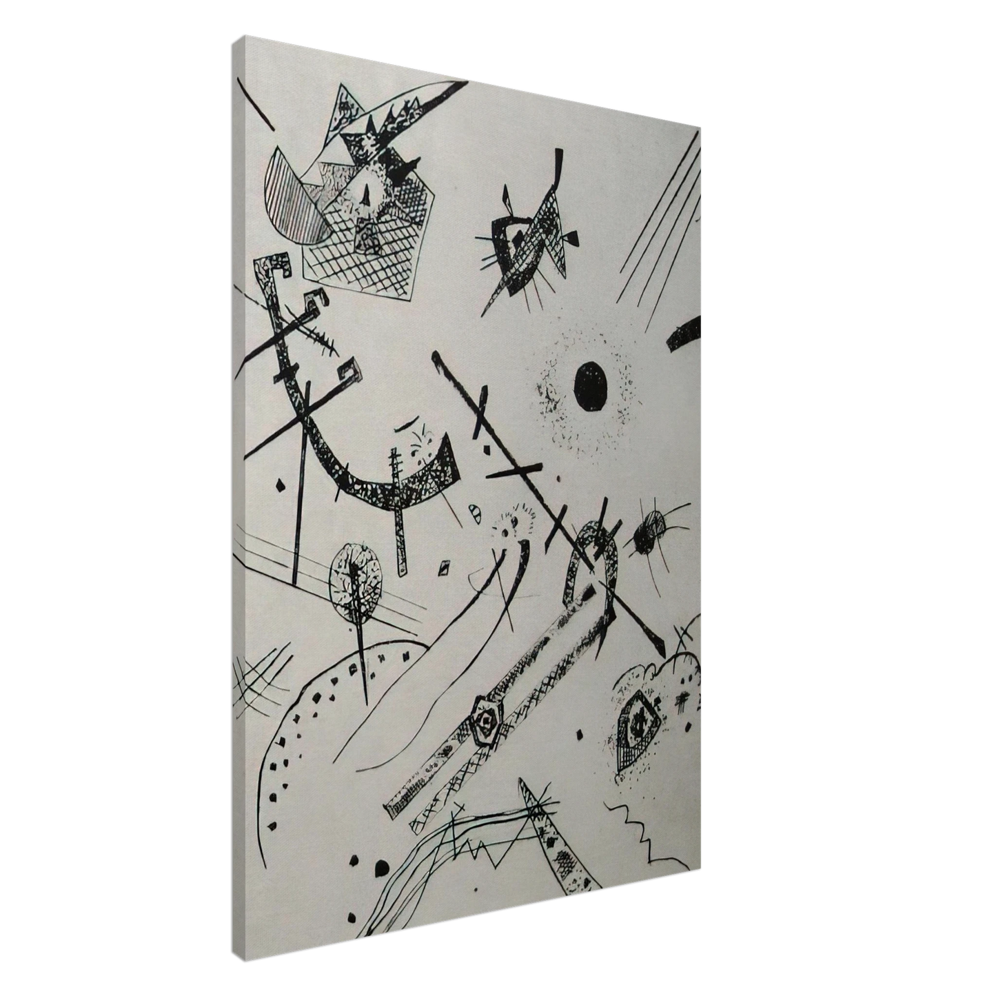 Wassily Kandinsky - SMALL WORLDS XI 1922 Canvas - 20x30 cm / 8x12 inches-canvas