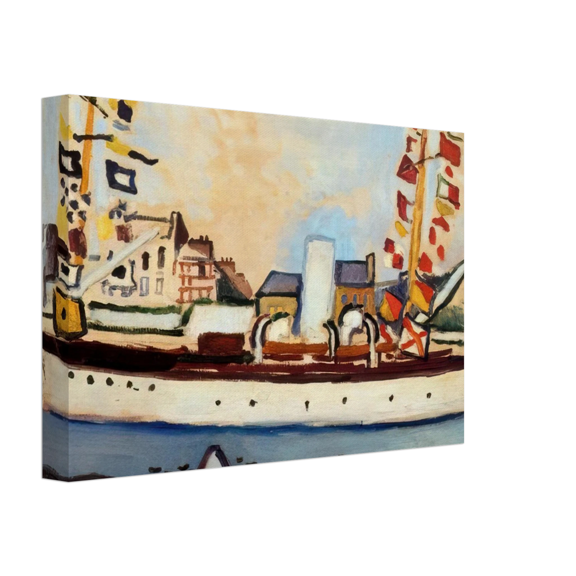 Raoul Dufy - THE ENGLISH YACHT 1906 Canvas - 40x60 cm / 16x24 inches-canvas