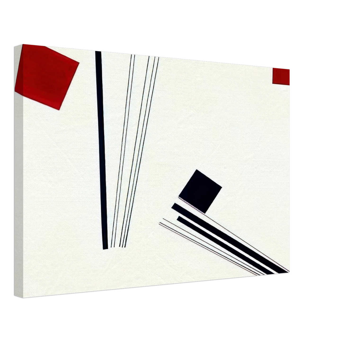 Lygia Pape - Painting in red and black - 1956 Canvas - 70x100 cm / 28x40 inches-canvas