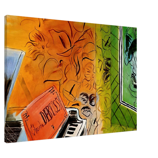 Raoul Dufy - HOMAGE TO CLAUDE DEBUSSY 1952 Canvas - 20x30 cm / 8x12 inches-canvas