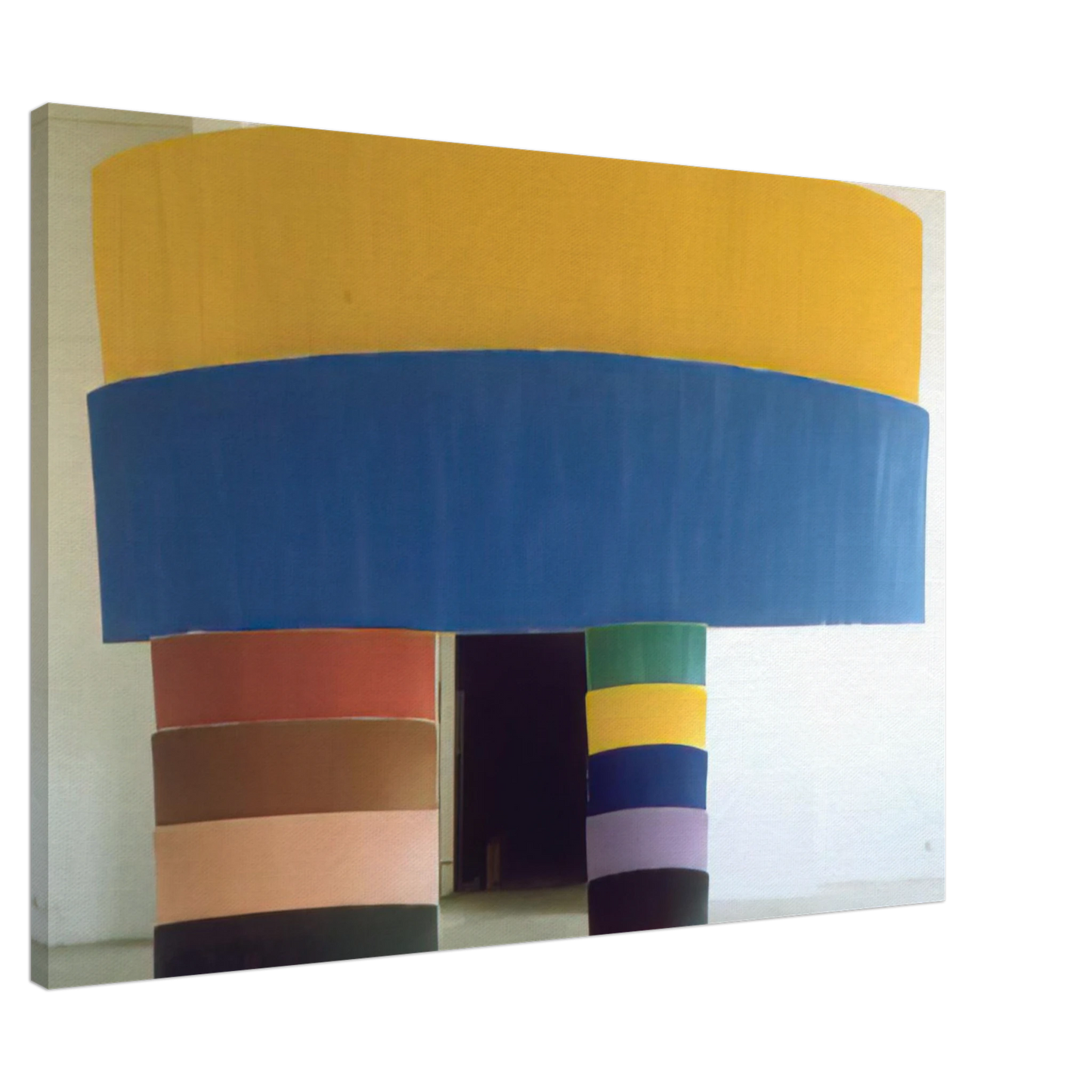 Ron Gorchov - Entrance - 1972 Canvas - 20x30 cm / 8x12 inches-canvas