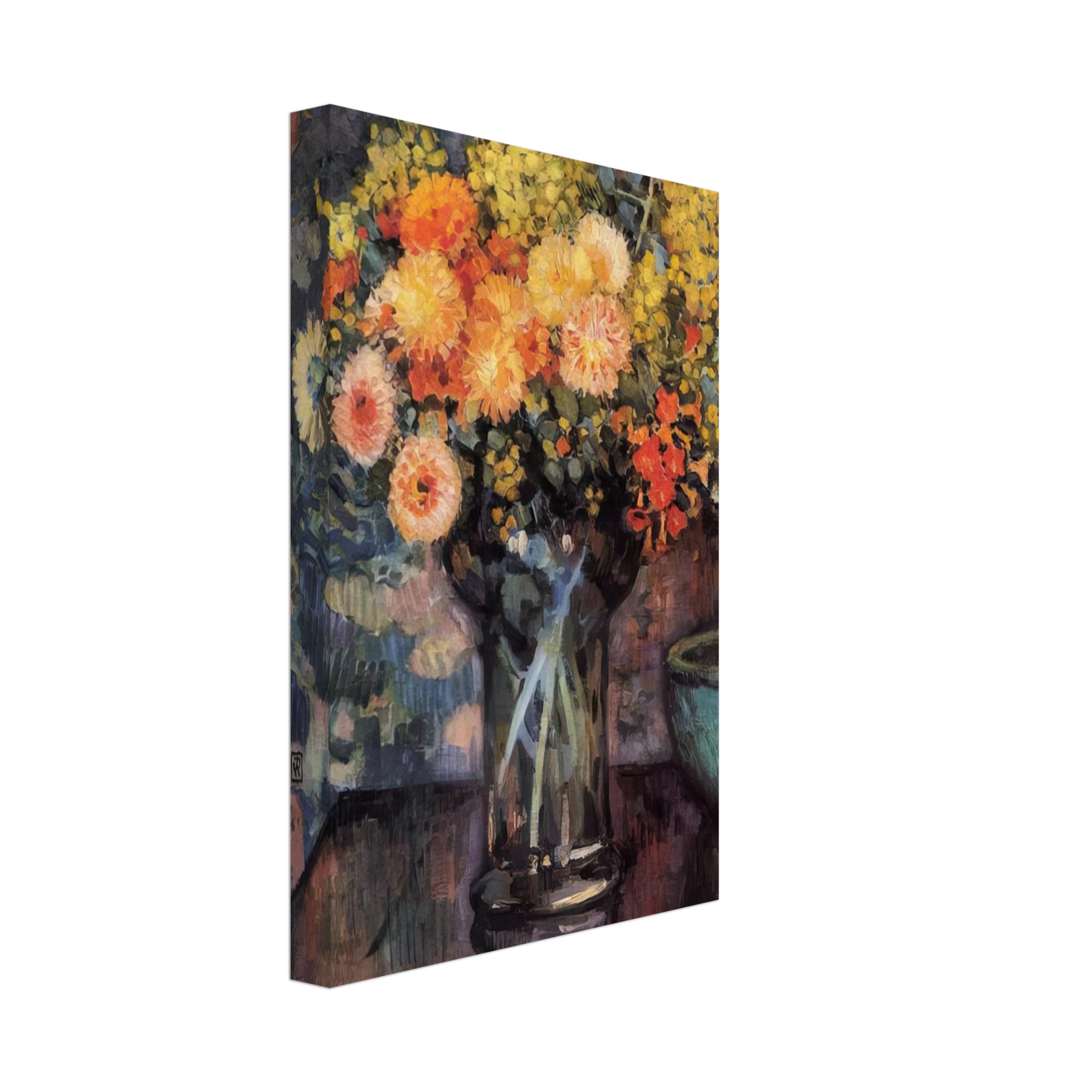 Theo van Rysselberghe - VASE OF FLOWERS Canvas - 70x100 cm / 28x40 inches-canvas