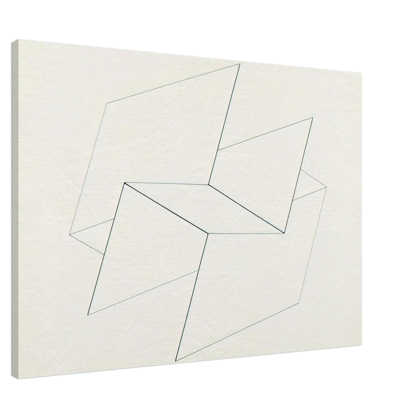 Josef Albers - STRUCTURAL CONSTELLATION VI 1960 Canvas - 20x30 cm / 8x12 inches-canvas