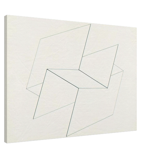 Josef Albers - STRUCTURAL CONSTELLATION VI 1960 Canvas - 20x30 cm / 8x12 inches-canvas