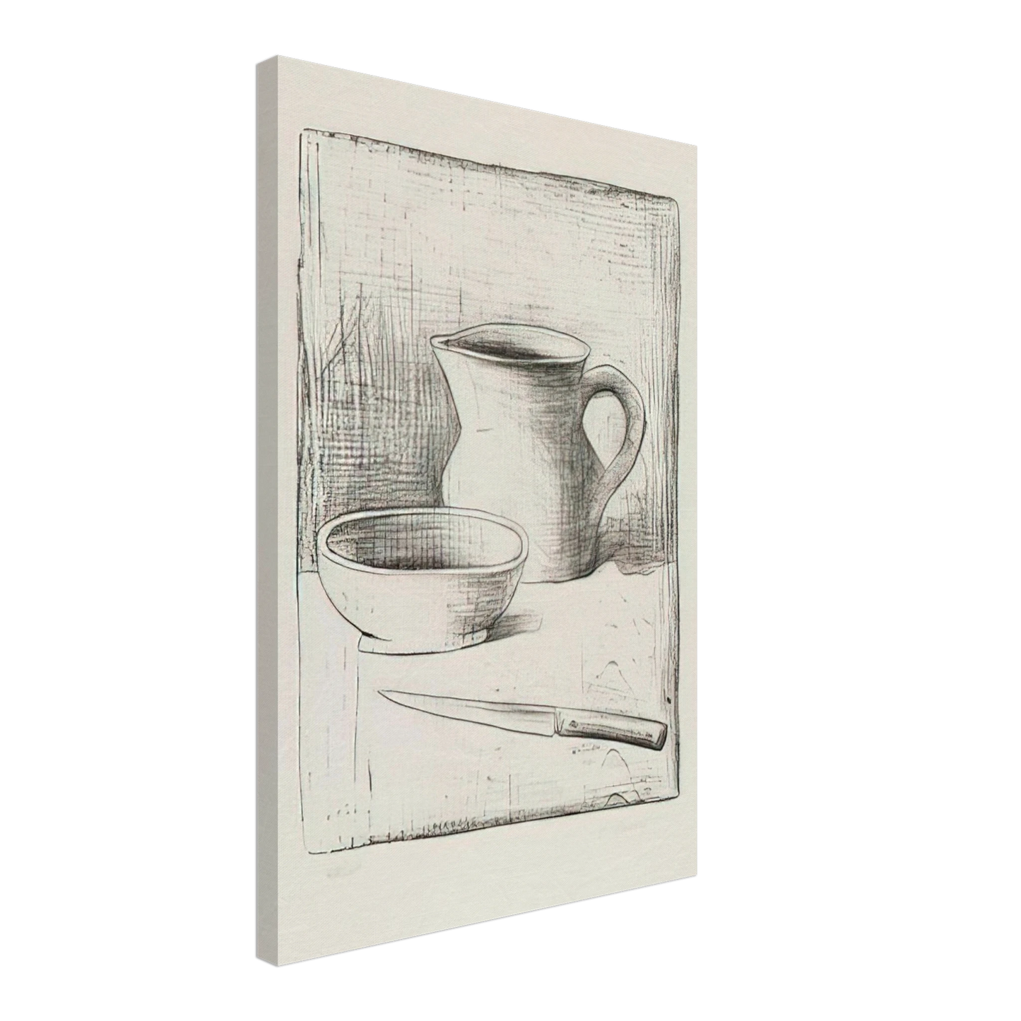 Carlo Carra - STILL LIFE 1944 Canvas - 70x100 cm / 28x40 inches-canvas