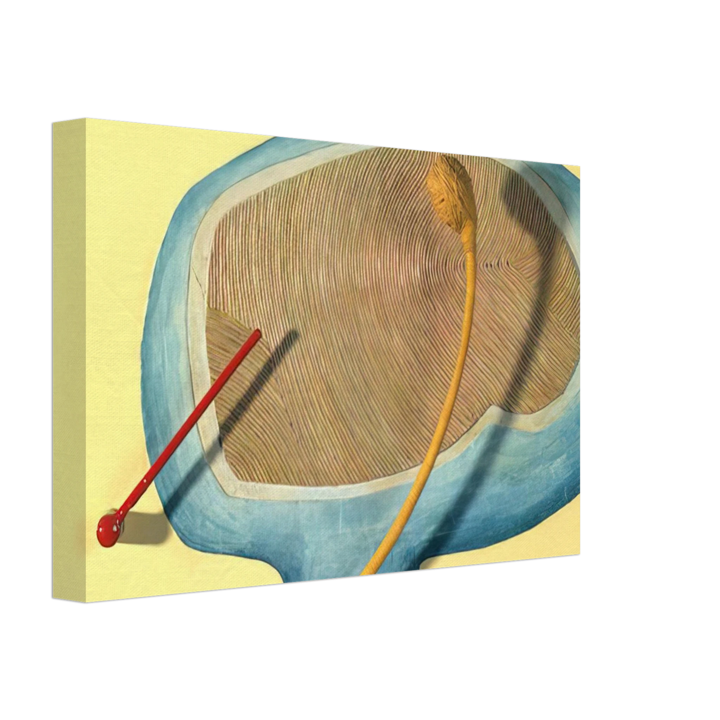 Eva Hesse - LEGS OF A WALKING BALL 1965 Canvas - 70x100 cm / 28x40 inches-canvas