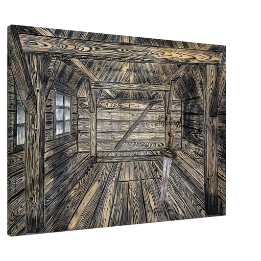 Anselm Kiefer - NOTHUNG 1973 Canvas - 20x30 cm / 8x12 inches-canvas