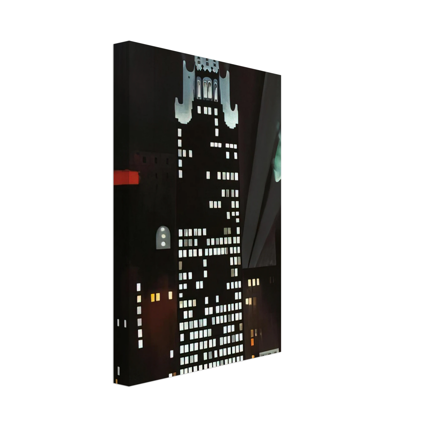 Georgia O'Keeffe - Radiator Building - Night, New York Canvas - 70x100 cm / 28x40 inches-canvas