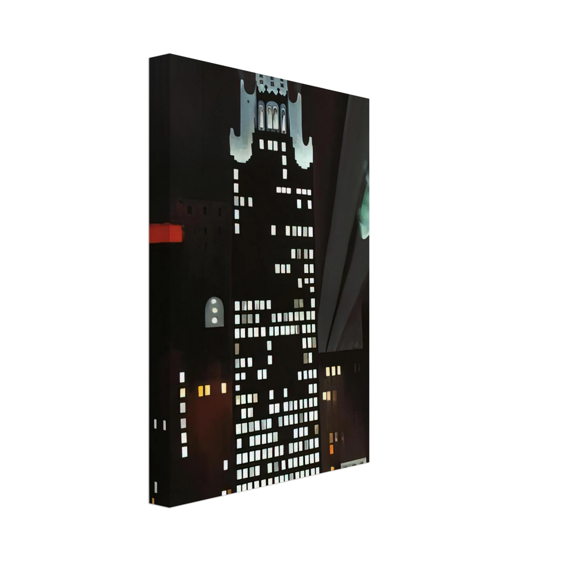 Georgia O'Keeffe - Radiator Building - Night, New York Canvas - 70x100 cm / 28x40 inches-canvas