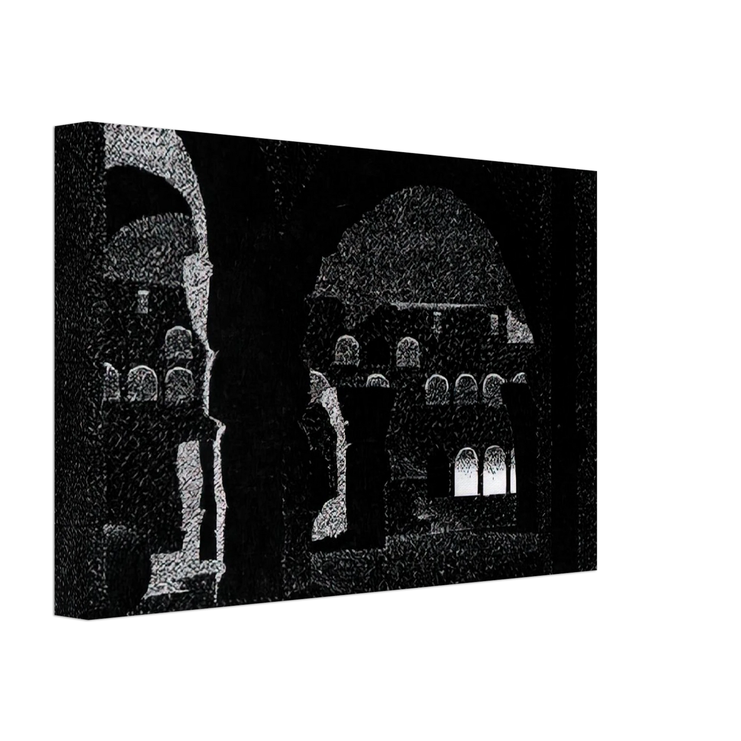 MC Escher - NOCTURNAL ROME COLOSSEUM Canvas - 40x60 cm / 16x24 inches-canvas