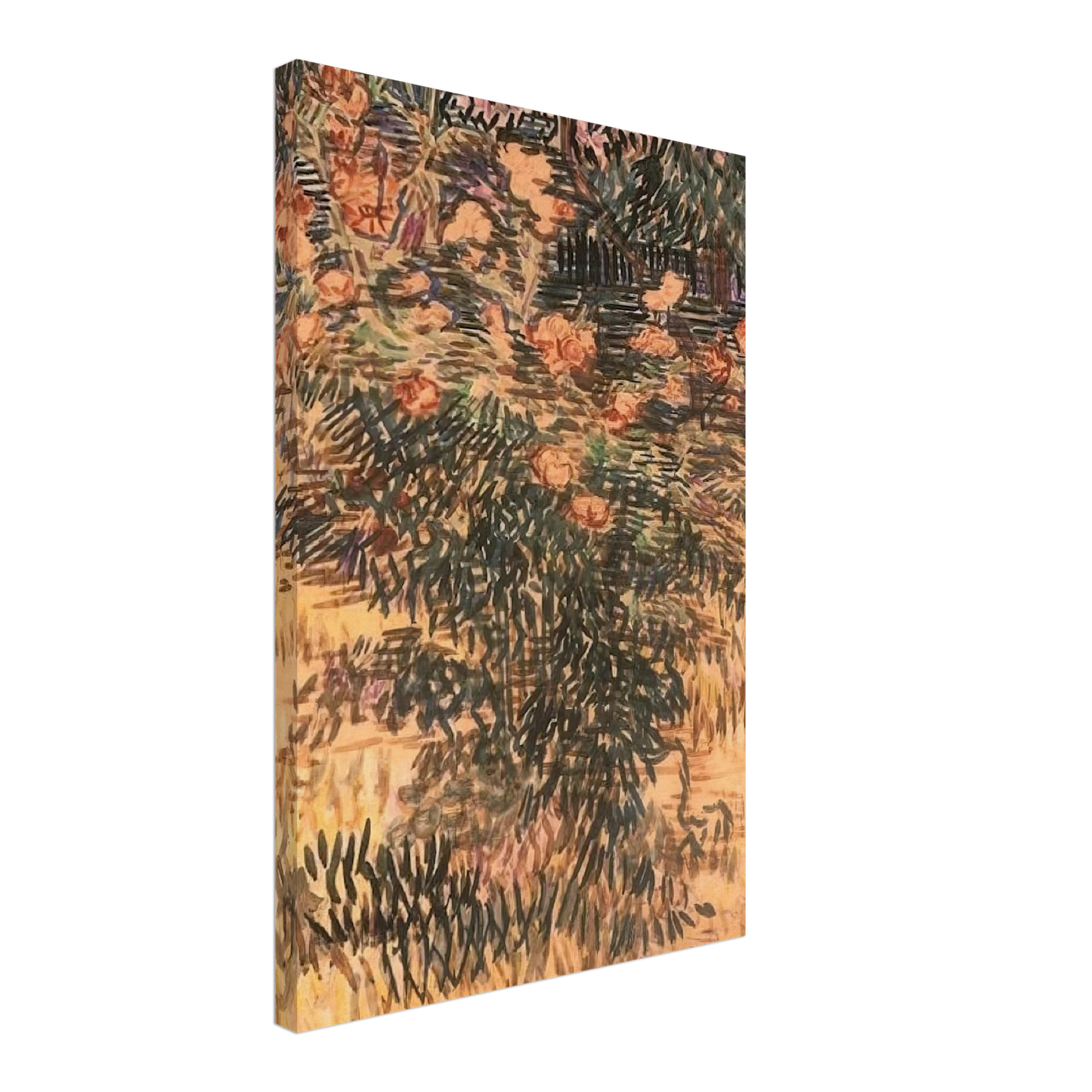 Vincent van Gogh - Oleanders, the Hospital Garden at Saint-Remy Canvas - 40x60 cm / 16x24 inches-canvas
